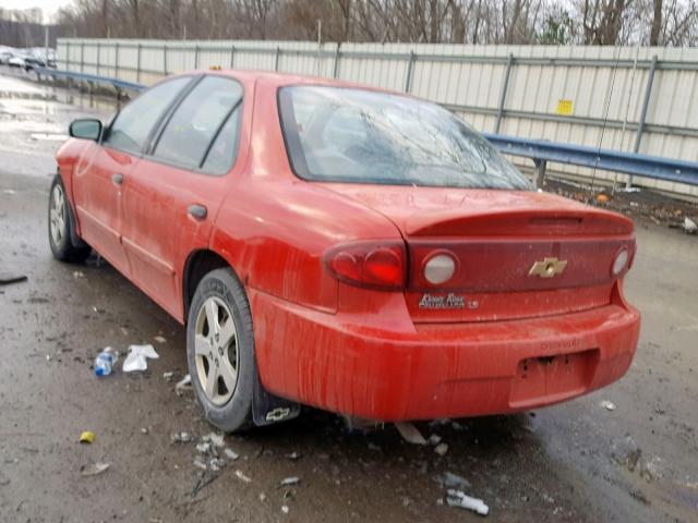 1G1JF52F947331960 - 2004 CHEVROLET CAVALIER L RED photo 3