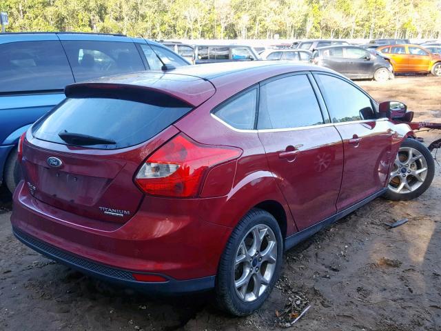 1FADP3N21DL199062 - 2013 FORD FOCUS TITA RED photo 4