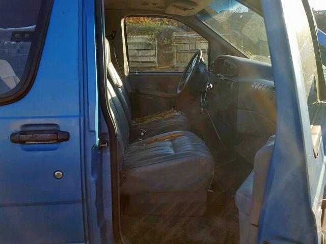 1FMCA11UXPZB89730 - 1993 FORD AEROSTAR BLUE photo 5