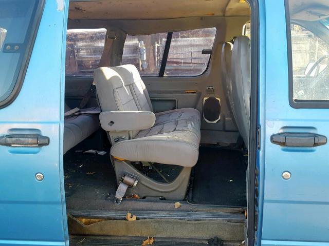 1FMCA11UXPZB89730 - 1993 FORD AEROSTAR BLUE photo 6