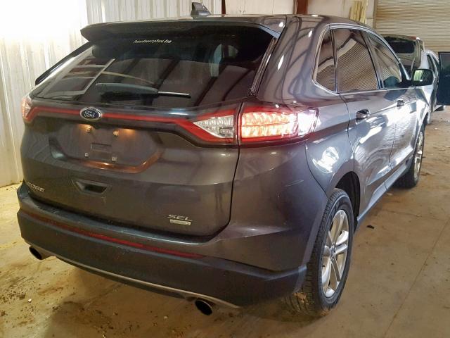 2FMPK3J97HBC44015 - 2017 FORD EDGE SEL GRAY photo 4