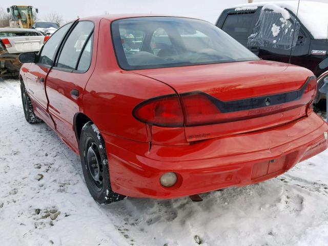 3G2JB52F45S125794 - 2005 PONTIAC SUNFIRE SL RED photo 3