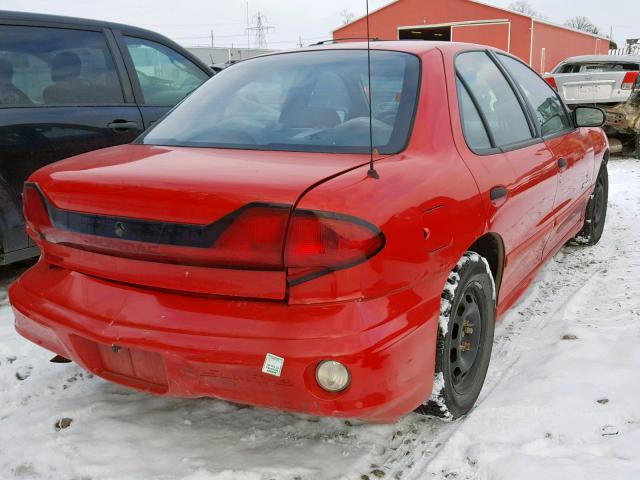 3G2JB52F45S125794 - 2005 PONTIAC SUNFIRE SL RED photo 4