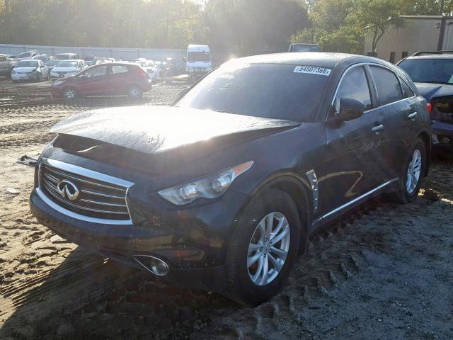 JN8CS1MU7DM141595 - 2013 INFINITI FX37 BLACK photo 2