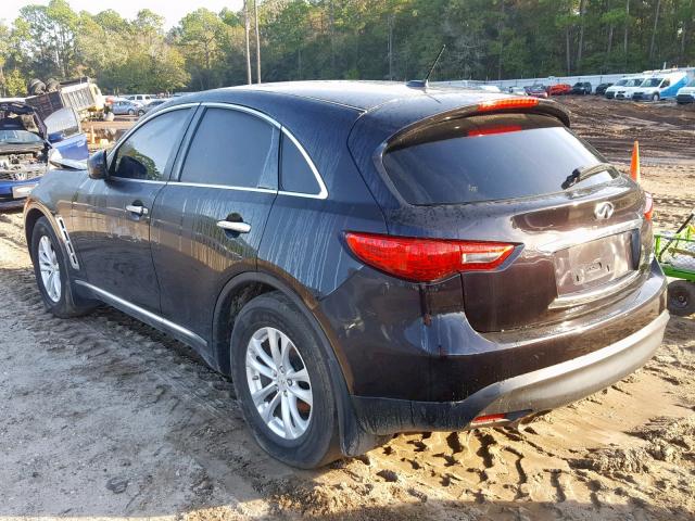 JN8CS1MU7DM141595 - 2013 INFINITI FX37 BLACK photo 3