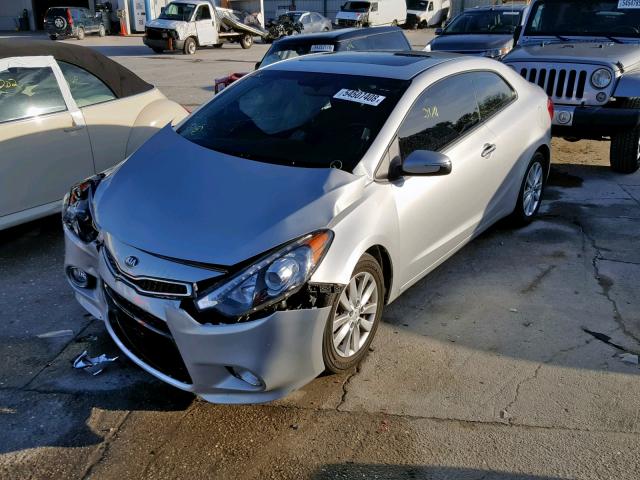 KNAFX6A82G5577166 - 2016 KIA FORTE EX SILVER photo 2