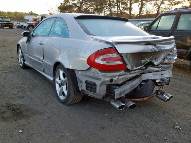 WDBTJ75J94F080033 - 2004 MERCEDES-BENZ CLK 500 SILVER photo 3