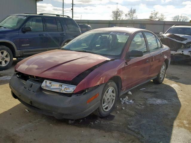 1G8ZF5286YZ194749 - 2000 SATURN SL MAROON photo 2