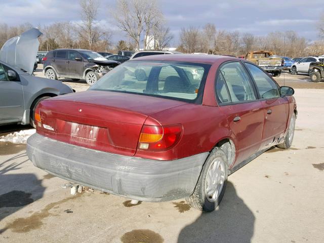 1G8ZF5286YZ194749 - 2000 SATURN SL MAROON photo 4