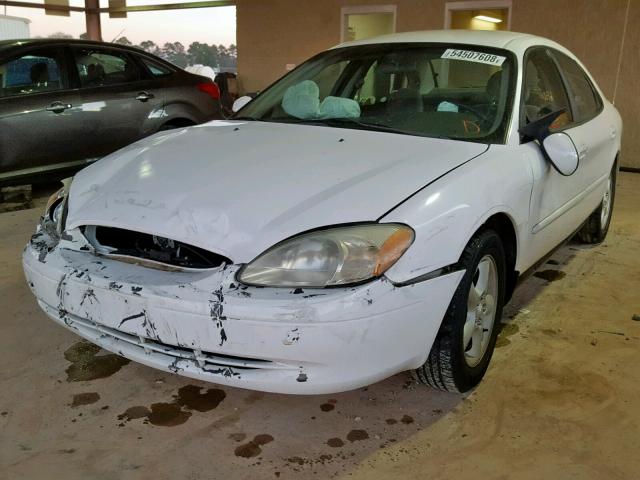 1FAFP55U63A254122 - 2003 FORD TAURUS SES WHITE photo 2