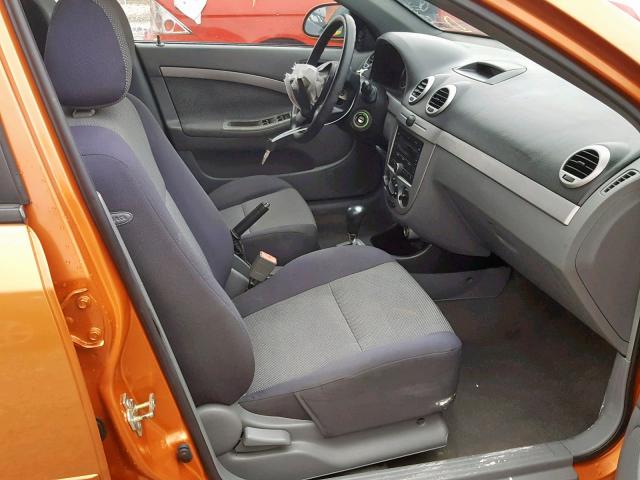 KL5JD66Z57K519213 - 2007 SUZUKI RENO BASE ORANGE photo 5