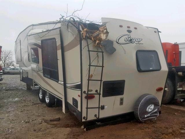 4YDF28R20H2504326 - 2017 COUG 5TH WHEEL BEIGE photo 3