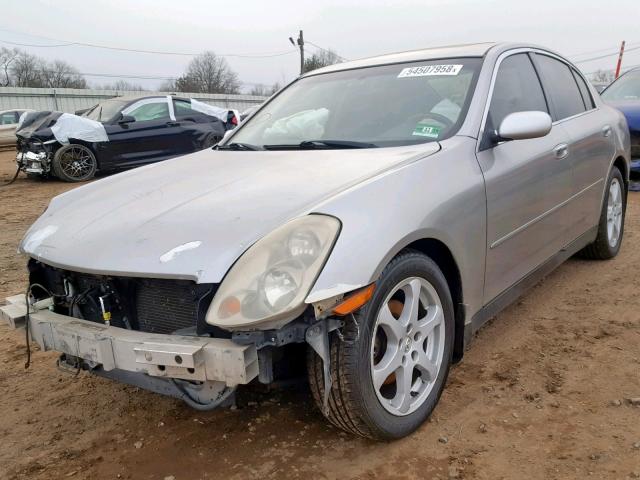 JNKCV51F34M707640 - 2004 INFINITI G35 SILVER photo 2