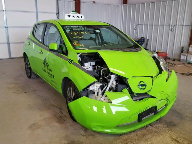 1N4BZ0CP5GC300106 - 2016 NISSAN LEAF SV GREEN photo 1