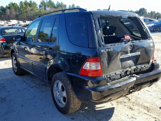 4JGAB57E25A552884 - 2005 MERCEDES-BENZ ML 350 BLACK photo 3