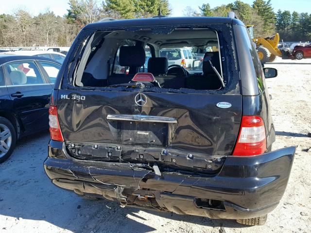 4JGAB57E25A552884 - 2005 MERCEDES-BENZ ML 350 BLACK photo 9