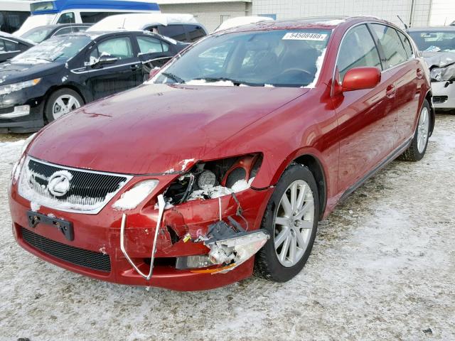 JTHCH96SX60005684 - 2006 LEXUS GS GENERAT RED photo 2