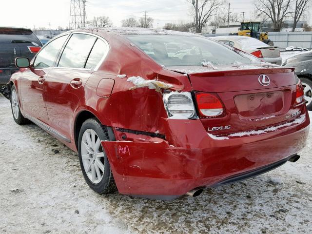 JTHCH96SX60005684 - 2006 LEXUS GS GENERAT RED photo 3