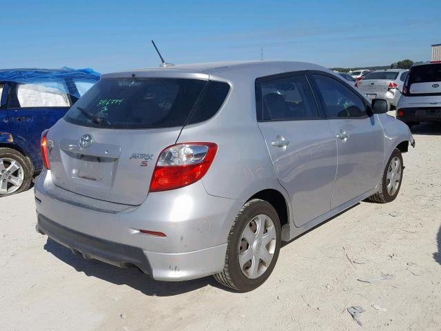 2T1KE40E39C012966 - 2009 TOYOTA COROLLA MA SILVER photo 4