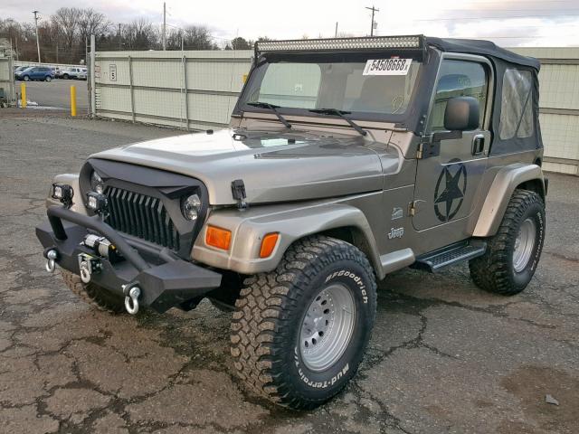 1J4FA59S73P343984 - 2003 JEEP WRANGLER / BEIGE photo 2