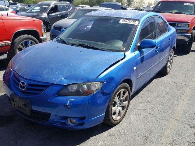 JM1BK123661426603 - 2006 MAZDA 3 S BLUE photo 2