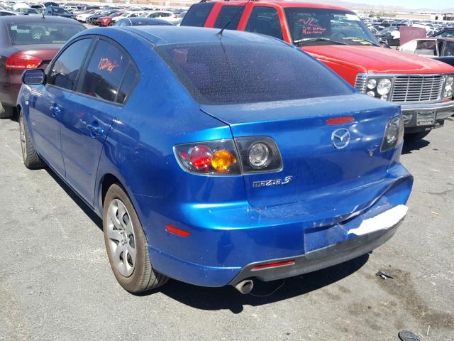 JM1BK123661426603 - 2006 MAZDA 3 S BLUE photo 3