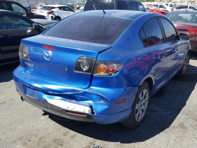 JM1BK123661426603 - 2006 MAZDA 3 S BLUE photo 4