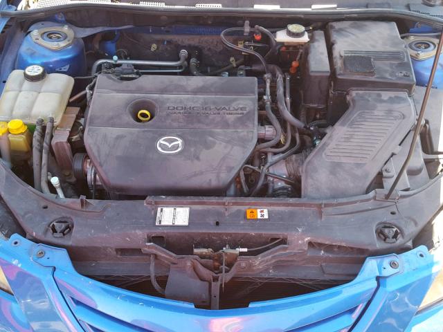 JM1BK123661426603 - 2006 MAZDA 3 S BLUE photo 7