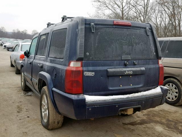 1J8HH48N46C260890 - 2006 JEEP COMMANDER BLUE photo 3