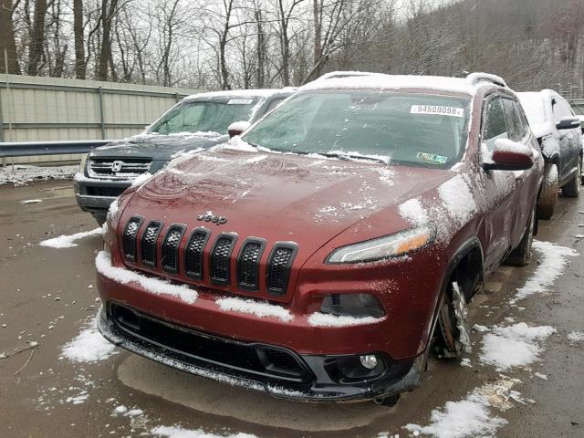 1C4PJMCX3JD603143 - 2018 JEEP CHEROKEE L RED photo 2