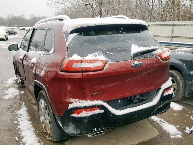 1C4PJMCX3JD603143 - 2018 JEEP CHEROKEE L RED photo 3