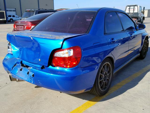 JF1GD29692G516315 - 2002 SUBARU IMPREZA WR BLUE photo 4