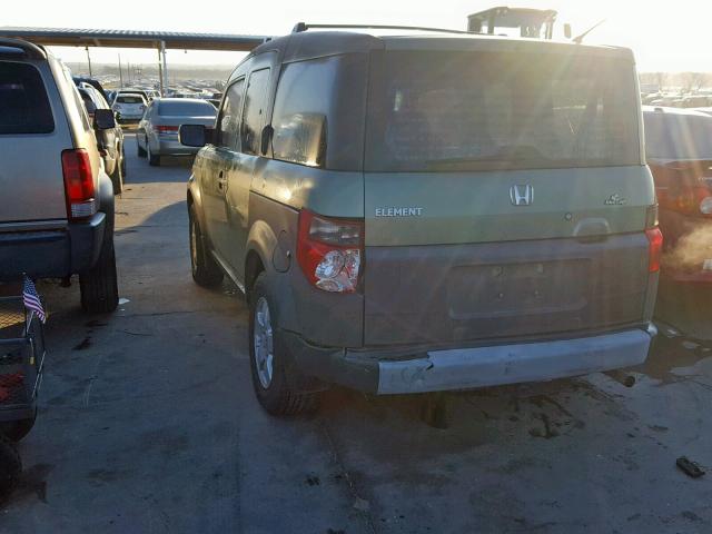 5J6YH18583L019040 - 2003 HONDA ELEMENT EX GREEN photo 3