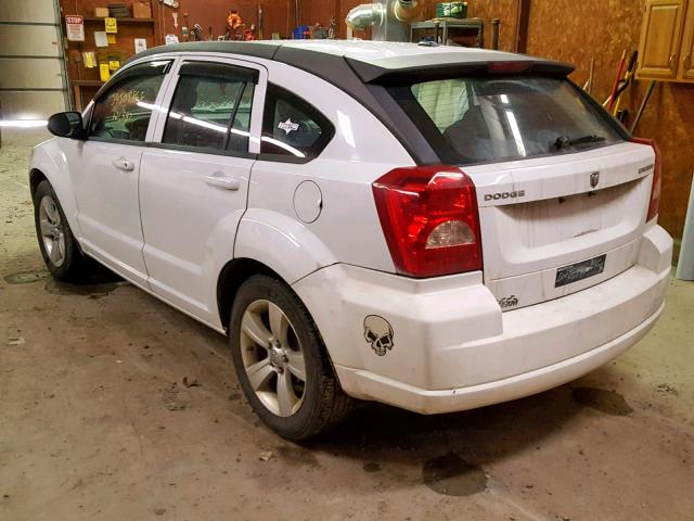 1B3CB3HA8BD172344 - 2011 DODGE CALIBER MA WHITE photo 3