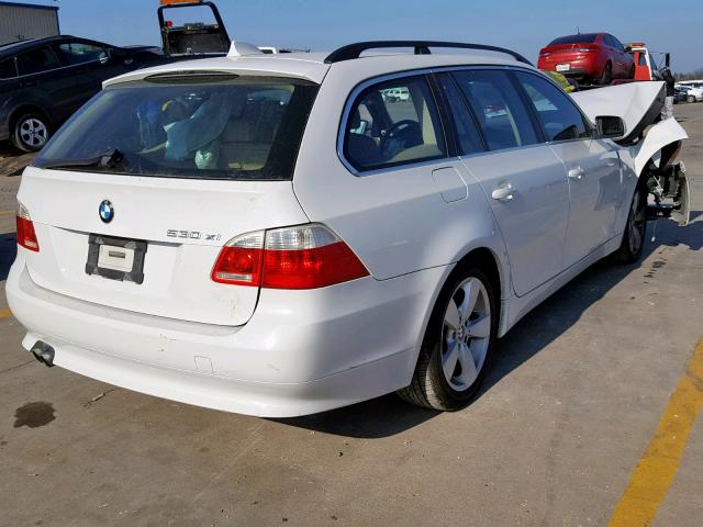 WBANN735X6CN02400 - 2006 BMW 530 XIT WHITE photo 4