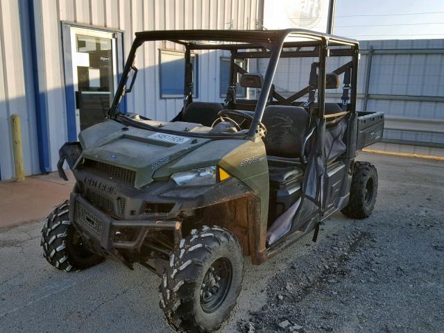 3NSRUA571FG886596 - 2015 POLARIS RANGER CRE GREEN photo 2