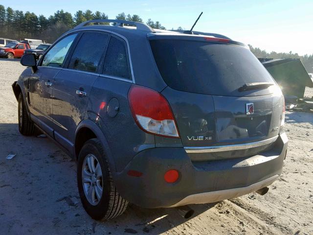 3GSDL43N28S632126 - 2008 SATURN VUE XE GRAY photo 3