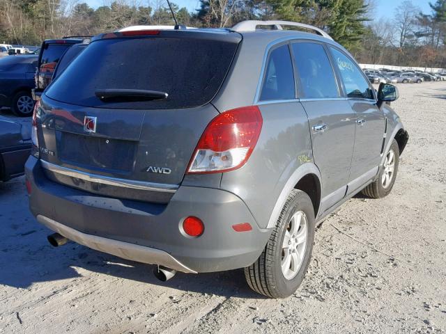 3GSDL43N28S632126 - 2008 SATURN VUE XE GRAY photo 4