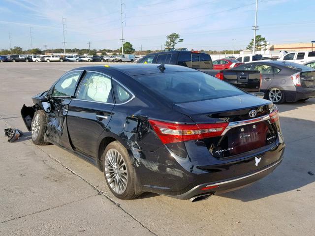 4T1BK1EB2GU239499 - 2016 TOYOTA AVALON XLE BLACK photo 3