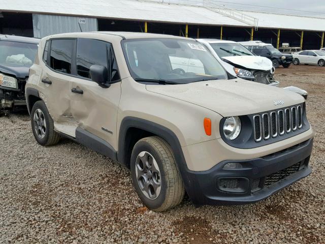 ZACCJAAT0FPB46281 - 2015 JEEP RENEGADE S BEIGE photo 1