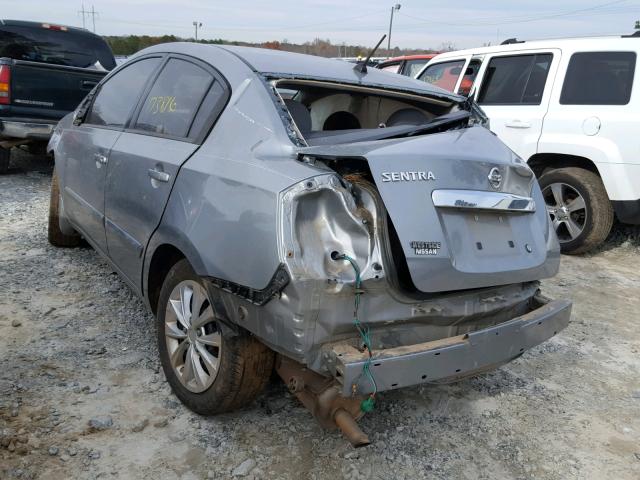 3N1AB6AP0AL635904 - 2010 NISSAN SENTRA 2.0 SILVER photo 3