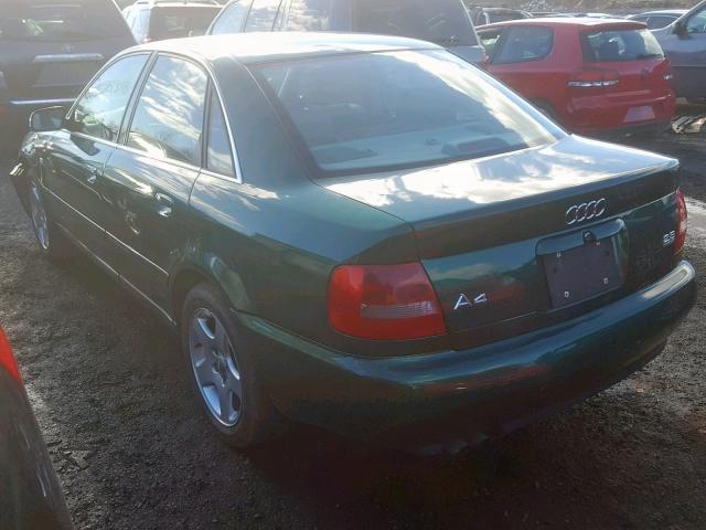 WAUDH28D4YA051291 - 2000 AUDI A4 2.8 QUA GREEN photo 3