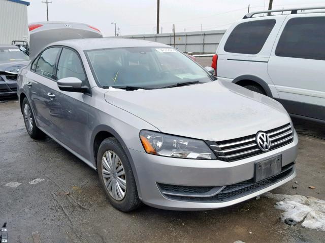 1VWAS7A3XEC095430 - 2014 VOLKSWAGEN PASSAT S SILVER photo 1