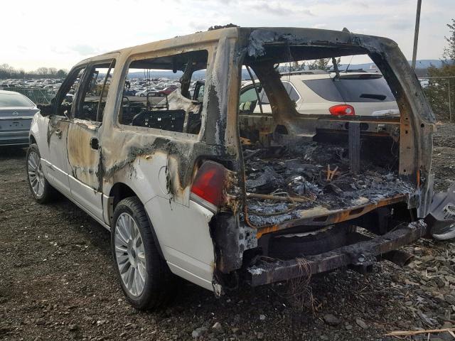 5LMJJ3JT6FEJ09126 - 2015 LINCOLN NAVIGATOR Ақ фото 3