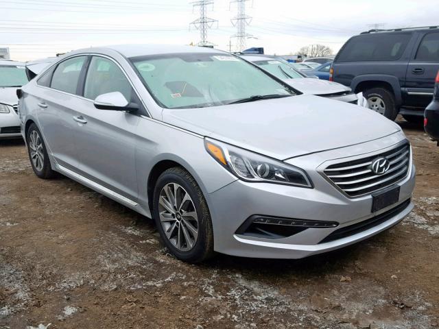 5NPE34AF8FH062488 - 2015 HYUNDAI SONATA SPO SILVER photo 1