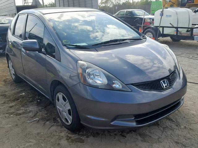 JHMGE8H30DC056536 - 2013 HONDA FIT GRAY photo 1