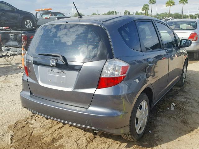 JHMGE8H30DC056536 - 2013 HONDA FIT GRAY photo 4