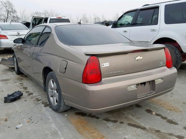 2G1WM15K969263609 - 2006 CHEVROLET MONTE CARL 棕色 照片 3