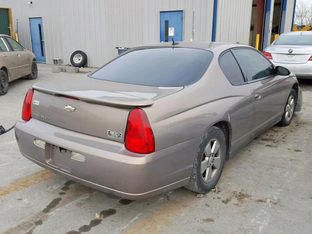 2G1WM15K969263609 - 2006 CHEVROLET MONTE CARL 棕色 照片 4