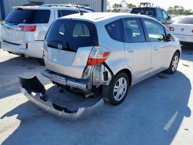 JHMGE8H36BC016765 - 2011 HONDA FIT SILVER photo 4